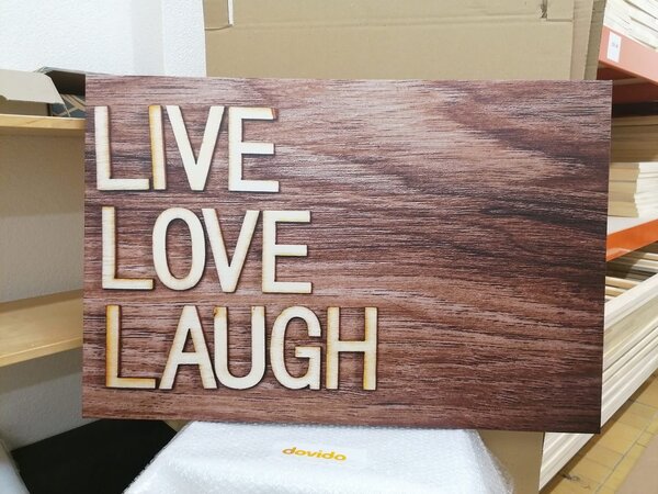 Tablou LIVE, LOVE, LAUGH