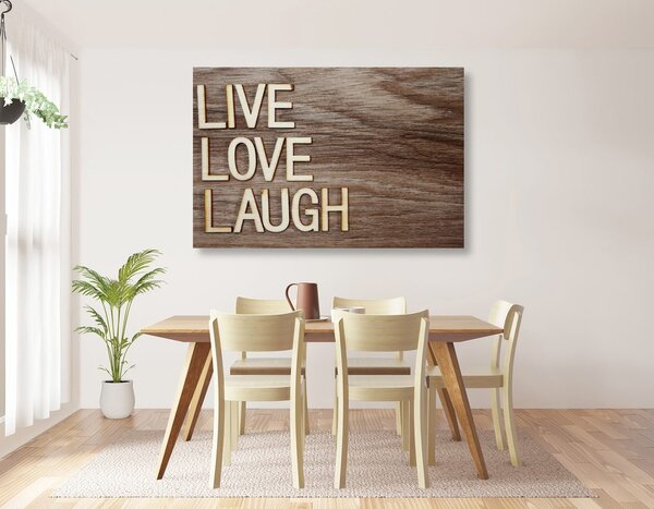 Tablou LIVE, LOVE, LAUGH