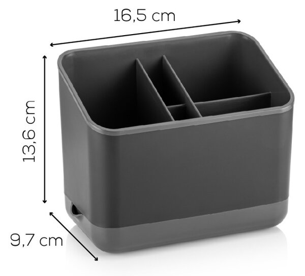 Organizator de bucatarie 2LIBNM-8052 Antracit 16.5x10x14 cm