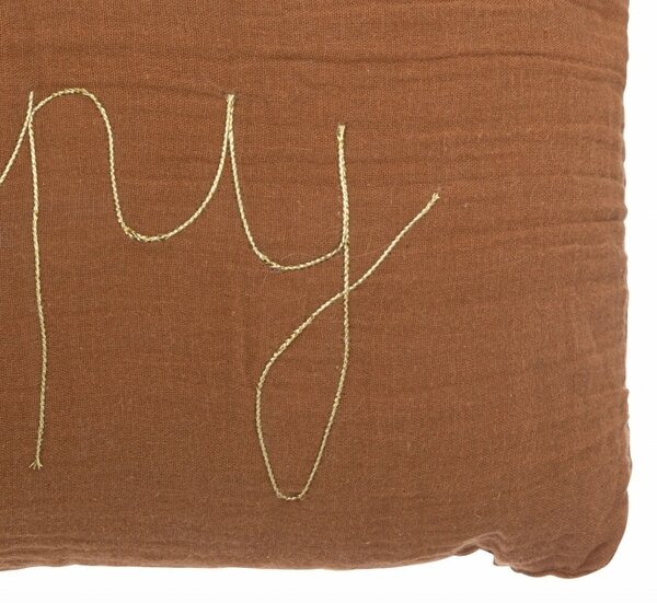 Perna decorativa copii HAPPY 50x30cm, maro