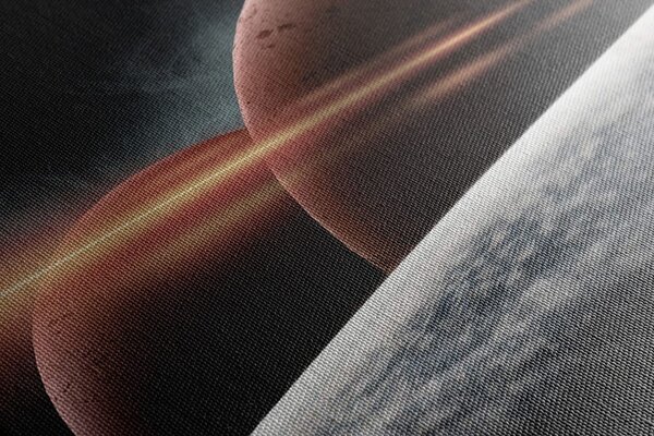 Tablou planete în galaxie