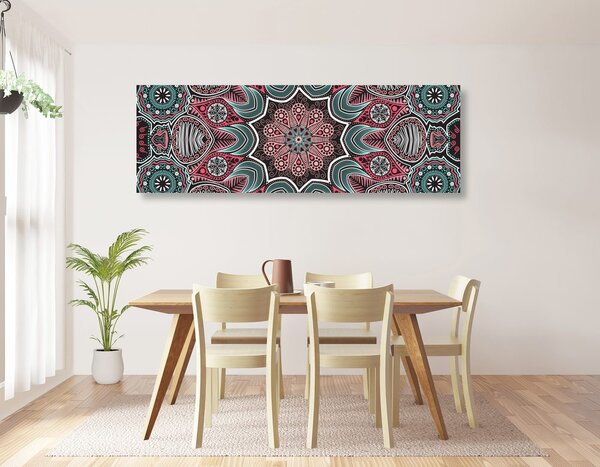 Tablou Mandala indiană cu model floral