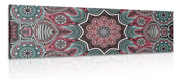 Tablou Mandala indiană cu model floral