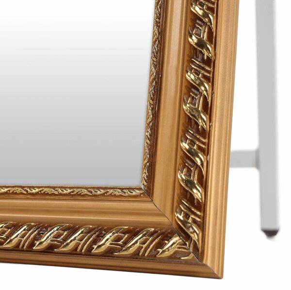 Oglinda LAVAL, auriu, metal/lemn, 40x150 cm