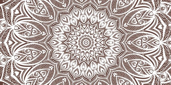 Tablou Mandala armonie pe un fundal maro