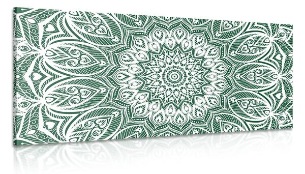 Tablou Mandala armonie pe un fundal verde