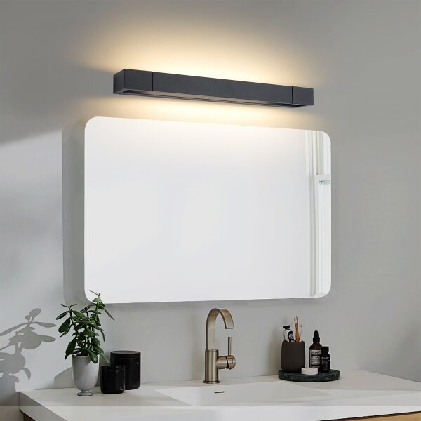 Brilagi-LED Aplică pentru oglindă de baie AQUA LINE LED/12W/230V 45 cm IP44 neagră