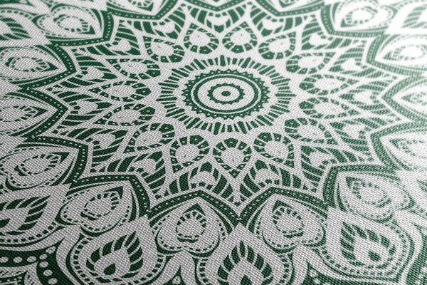 Tablou Mandala armonie pe un fundal verde