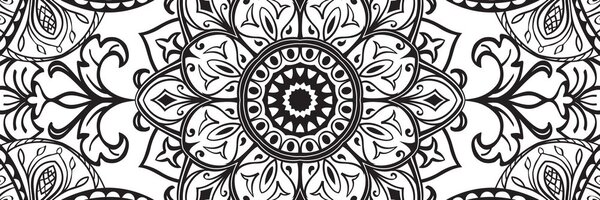 Tablou ornament alb-negru