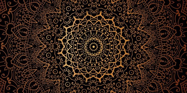 Tablou vintage Mandala în stil indian