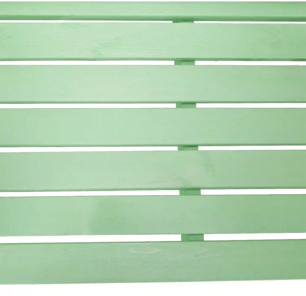 Bancă gradina FABLA, verde mentă, lemn, 124x58x88 cm