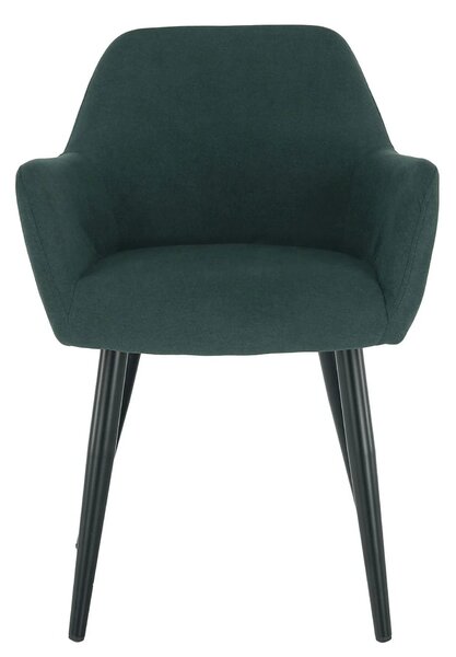 Scaun LACEY, verde/negru, stofa clasica/metal, 55x61x81 cm