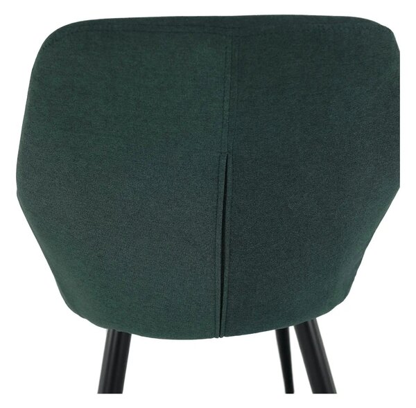 Scaun LACEY, verde/negru, stofa clasica/metal, 55x61x81 cm