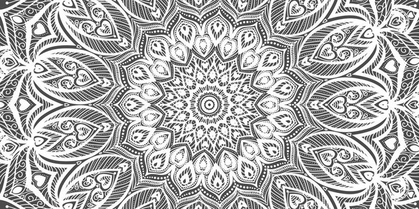 Tablou Mandala armonie în design alb-negru