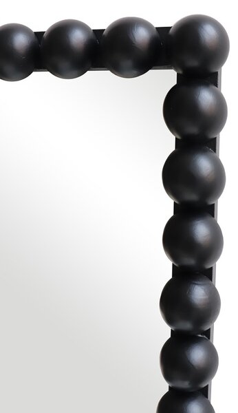 Oglinda cu lemn Ledalo, Pako World, Negru, 45x4.5x130 cm