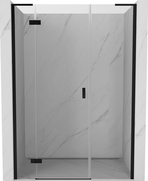 Mexen Mist-H L, ușă de duș cu 1 aripă stânga 120 cm, sticlă transparentă, profil negru, 8A5L-120-001-70-00-L