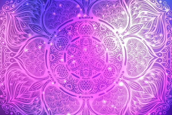 Tablou Mandala indiană cu un fundal galactic