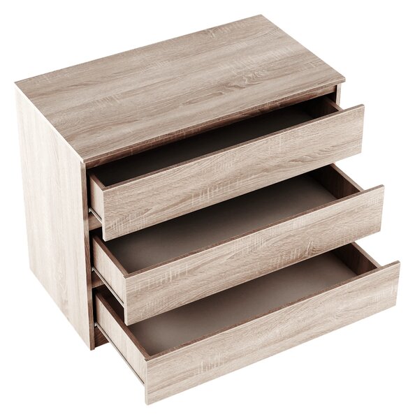 Comoda HANY NEW 003, stejar sonoma, PAL laminat, 90x49x74 cm