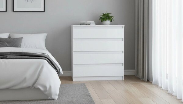 Comoda HANY NEW 004, alb, PAL laminat, 90x49x95 cm
