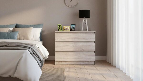Comoda HANY NEW 003, stejar sonoma, PAL laminat, 90x49x74 cm