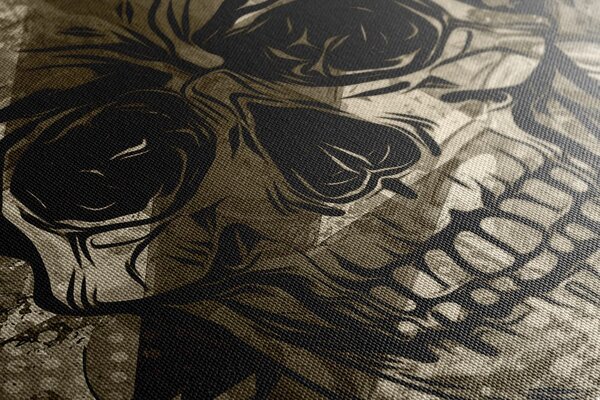Tablou craniu în design sepia