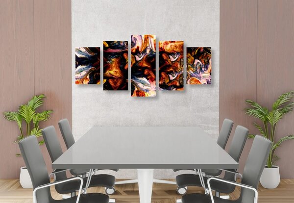 Tablou 5-piese artă în design abstract