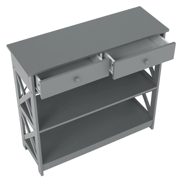 Consola LOMIR, gri, 87x30x80 cm