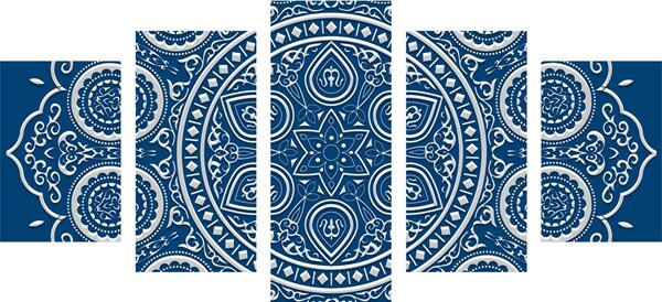 Tablou 5-piese Mandala etnică fină