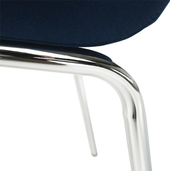 Scaun GERDA NEW, albastru, stofa clasica/metal, 42x58x103 cm