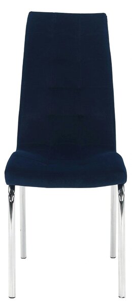 Scaun GERDA NEW, albastru, stofa clasica/metal, 42x58x103 cm
