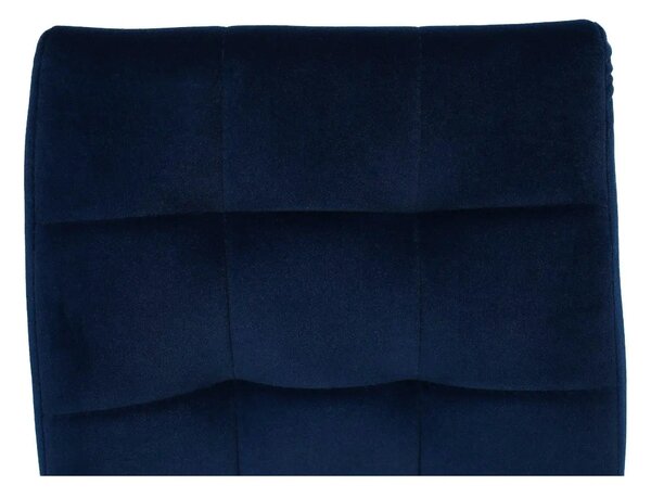 Scaun GERDA NEW, albastru, stofa clasica/metal, 42x58x103 cm