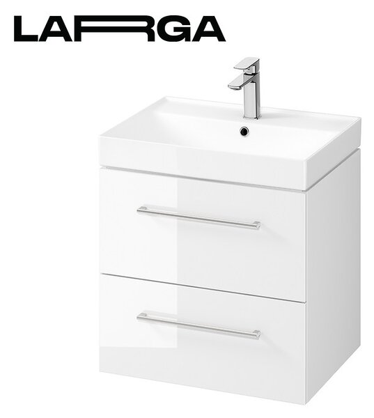 Cersanit Larga, dulap baie cu chiuveta 60x45x65 cm, alb lucios, S801-439