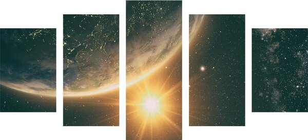 Tablou 5-piese vizualizare din univers