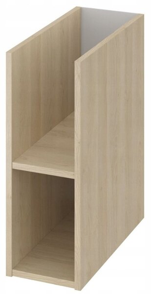 Cersanit Moduo, set dulap baie cu chiuveta blat 80x45x95 cm, stejar lucios alb, S801-447