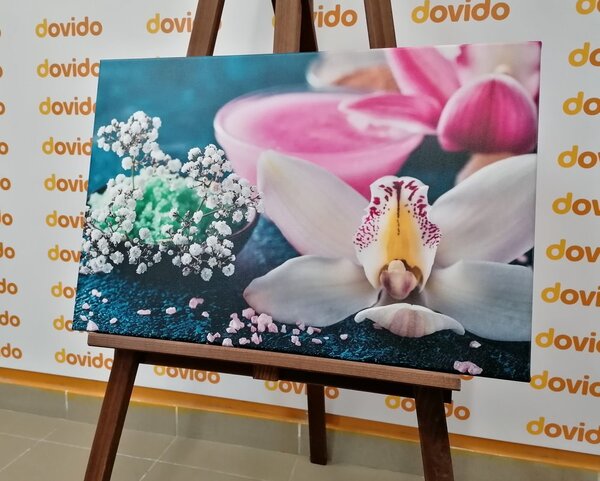 Tablou detaliu inedit al orhideii