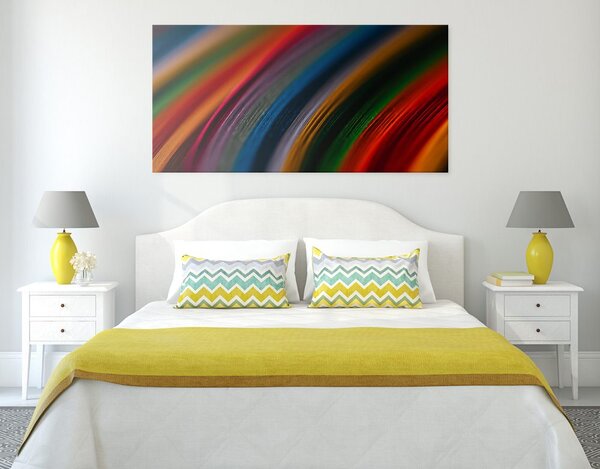 Tablou detaliu material colorat