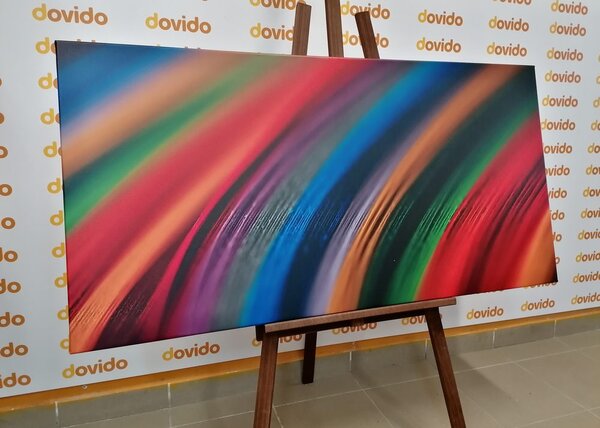 Tablou detaliu material colorat