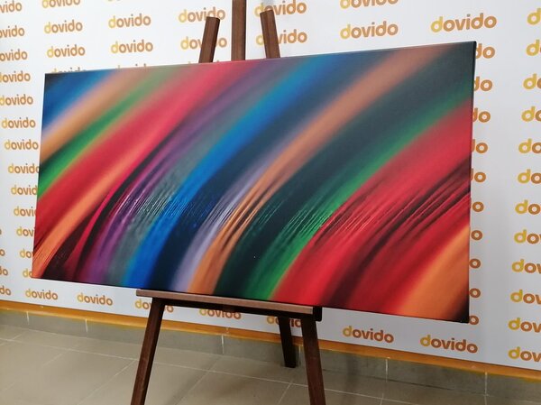 Tablou detaliu material colorat