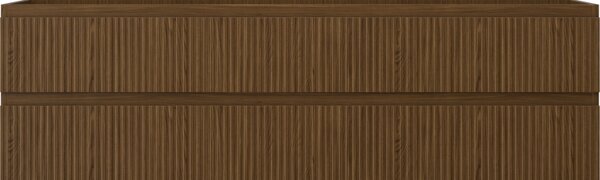 Mexen Rivel, mobilier baie 160 cm, 2 sertare, canelat, nuc, 91A20-16047-2-BFF86