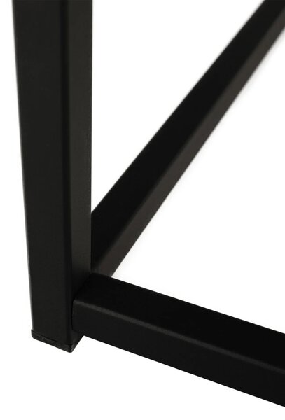 Masuta cafea LARON, stejar deschis/negru, 110x60x45 cm