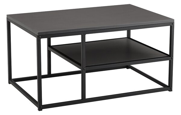 Masuta cafea BARMIO, gri grafit/negru, 90x60x45 cm