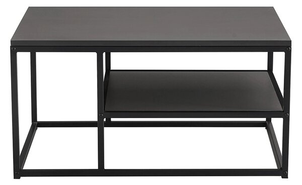 Masuta cafea BARMIO, gri grafit/negru, 90x60x45 cm