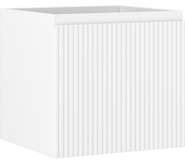 Mexen Rivel, mobilier baie 50 cm, 1 sertar, canelat, alb mat, 91A20-05047-1-BF01