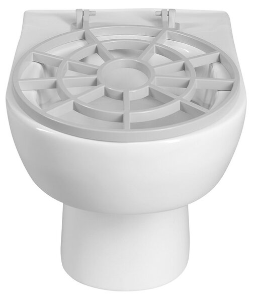 Aqualine Aqualine, Chiuvetă suspendată din ceramică cu grătar 36x52 cm, alb, VKZ02