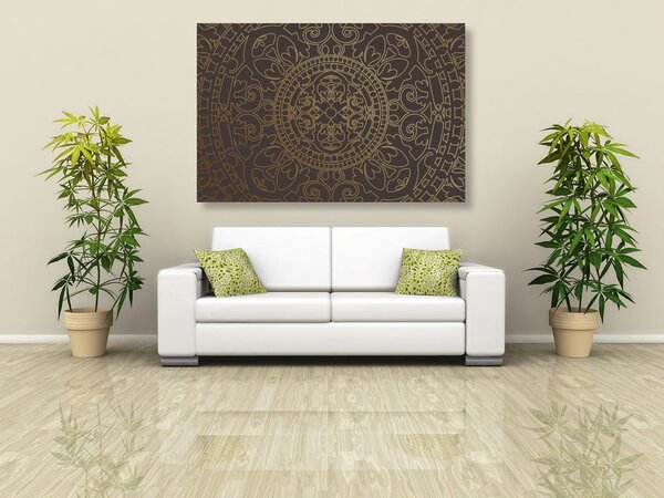 Tablou ornament oriental din aur