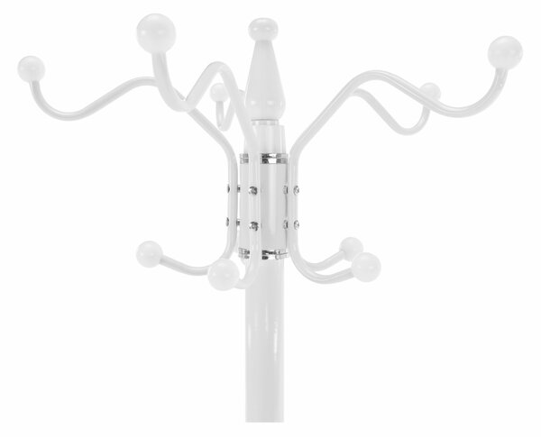 Cuier pom ELOS, alb, metal/marmura, 37x175 cm