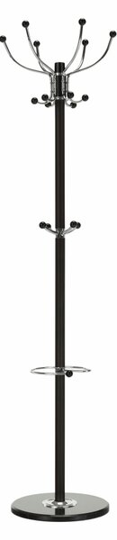 Cuier pom JIMY NEW, negru, metal/marmura, 37x175 cm