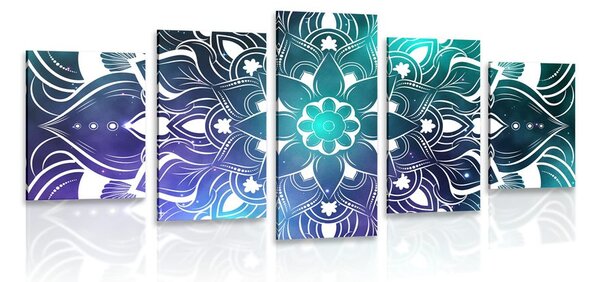 Tablou 5-piese Mandala modernă cu un model oriental