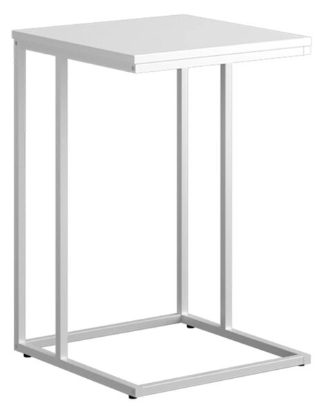 Masuta KALA, alb, DTD laminat/metal, 40x40x61 cm