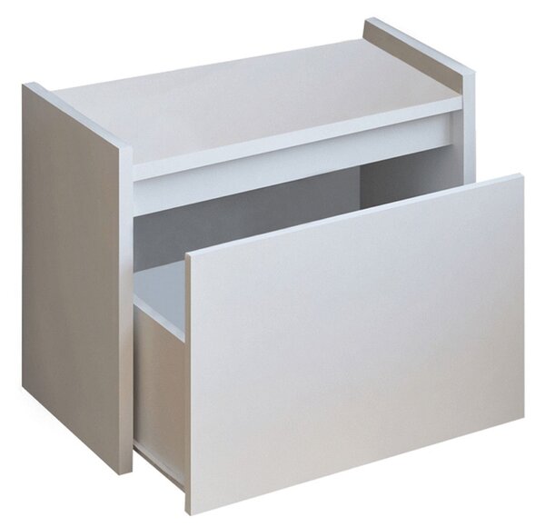 Pantofar BERGI, alb, DTD laminat, 60x30x45 cm